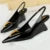 Patent Leather High Heels Wedges Shoes Lady Pumps Pointed Toe Hollow Back Strap 6.5 Cm Sandals White Heels Shoes