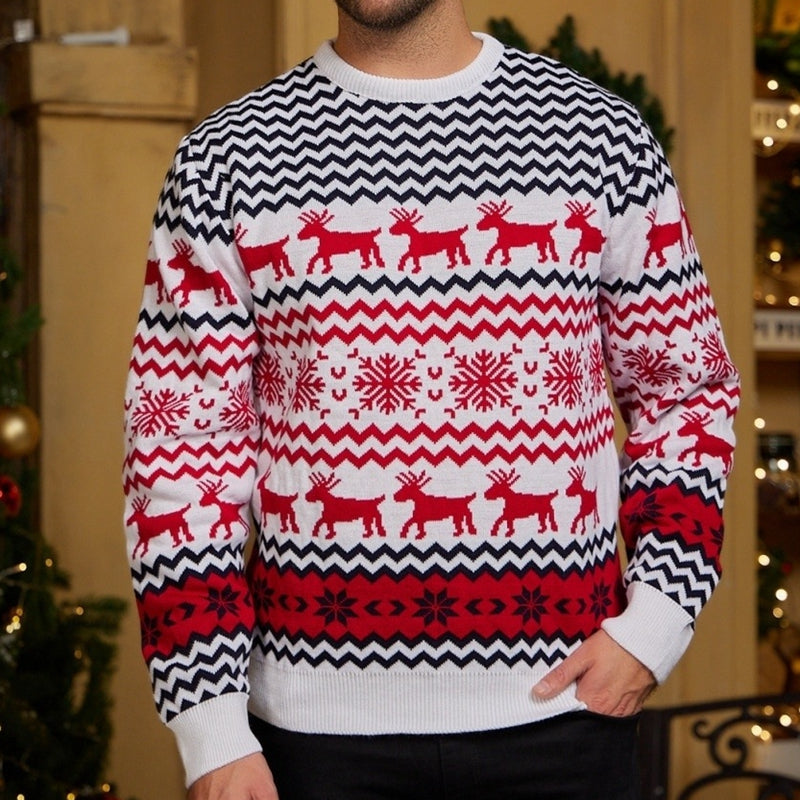 Couple Matching Sweaters Christmas Family Couples Jumpers Warm Thick
