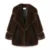 Brand Long Furry Faux Fur Coat Winter Brown Gradient Thick Warm Outerwear Fluffy Fur Jacket