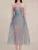 Korean Style 3d Flower Sequin Lace Strapless Dress Multi-color Mesh Long Dresses New Spring Summer A7877