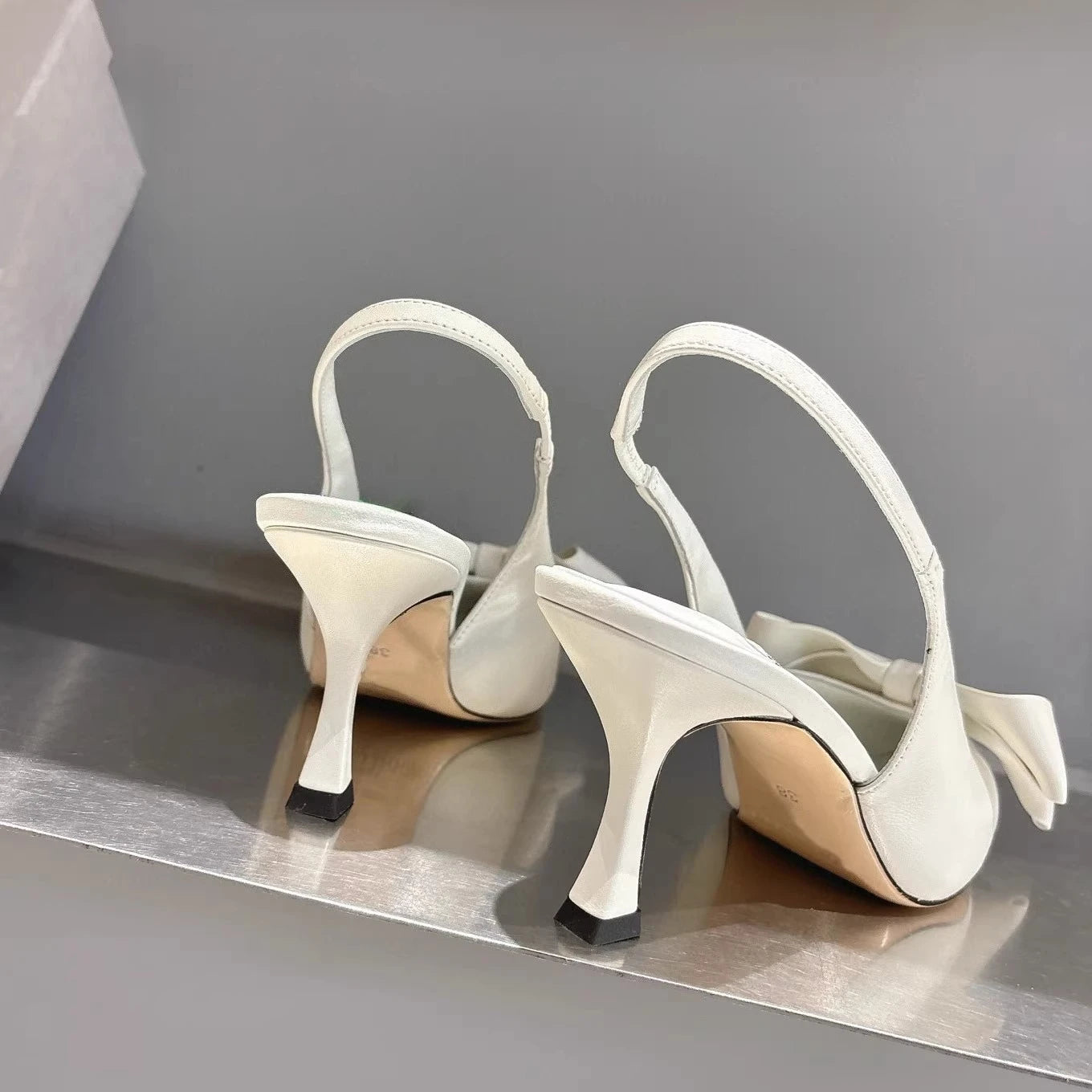 Spring Summer New High Heel Bow Pointed Toe Stiletto Sandals Shoes