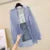 Long Sleeve Perspective Sheer Sunscreen Chiffon Blouse Korean Loose Shirt Summer Beach Cardigans