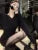 Autumn ’s Knitted Dresses for Hoodies V-neck Long Sleeve Bodycon Short Dress Korean Vestidos Mujer New