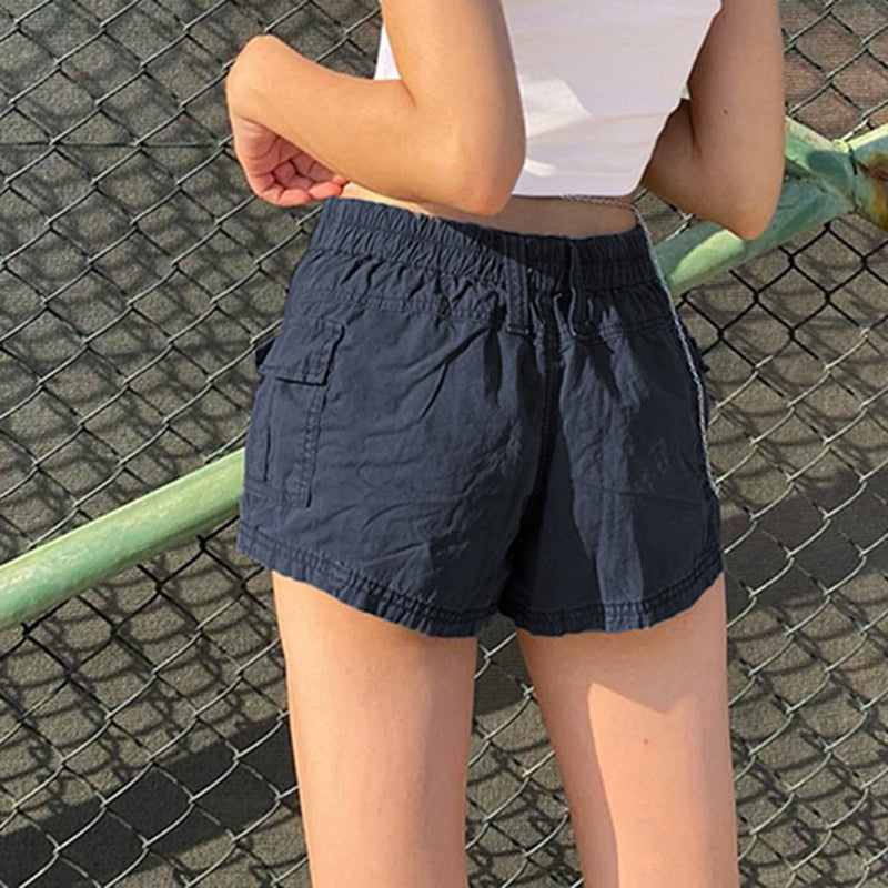 Low Waisted Shorts Harajuku Retro Basic Sporty Bottom Biker