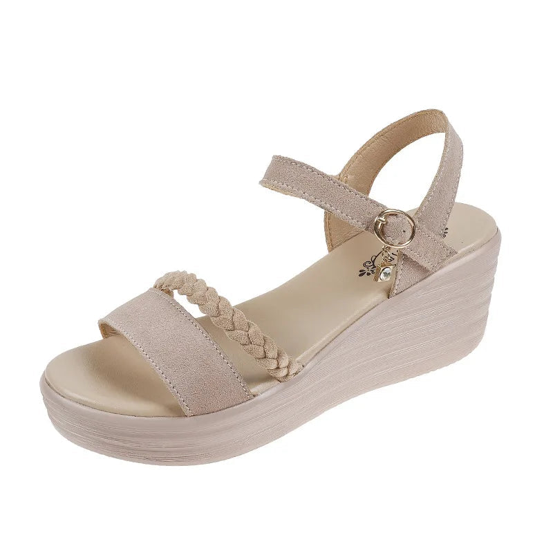 Small Size 31 32 33 41 42 43 44 Summer Sandals Platform Wedge High Heel Summer Shoes Open Toe Heels