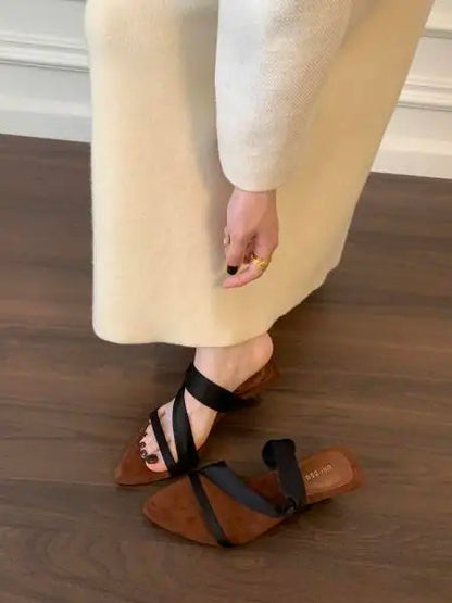 Shoes Open Toe Female Sandal Clogs Wedge Allmatch High Heels Peep Spring Pointed Platform Retr