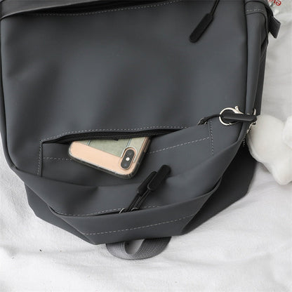 3 Pcs Set Harajuku Laptop Backpack Coating School Bags for Teenage Girl Kawaii College Student Kids Book Bag Rucksack