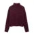 Loose Burgundy Cloak Cape Sweater Knit Turtleneck Loose Raglan Sleeve Pullovers Female Autumn Lady Asymmetric Outwear