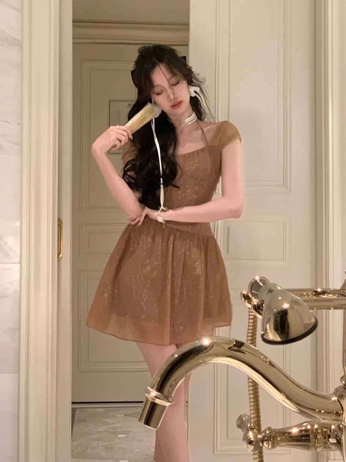 Midi Dress for Summer New Prom Evening Party Vestidos Female Clothing Office Dresses