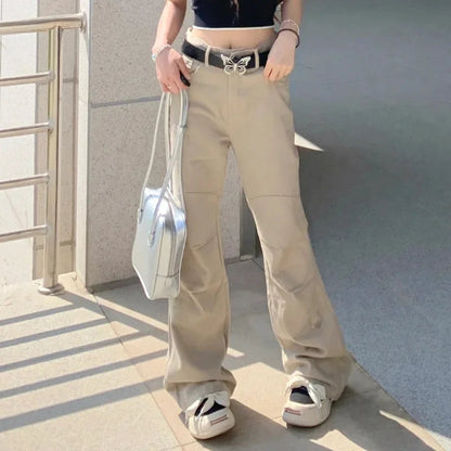 Cargo Pants Y2k Wide Leg Korean Trousers Summer High Waist Harajuku New Pantalones