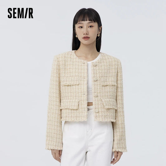 Coat Spring New Short Fur Edge Warm Coat
