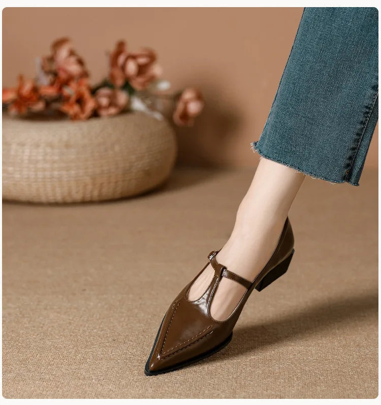 Shoes on Heels Female Footwear Pointed Toe Clogs Platform Shallow Mouth Sneaker Dress New Creepers S
