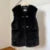 Brand Horn Buttons Long Faux Mink Fur Vest Tops Winter Sleeveless Overcoats Shaggy Waistcoat Gilets Casaco