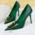 Shoes 10 Cm Metal Buckle Pumps ’s Banquet Shoes Stilettos High Heels Party Shoes