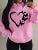 Combination of Love and Butterfly Pattern Sweater Hip Hop Street Hoodies Pocket Clothes Multicolor Hoody