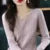Sweater Long Sleeve Top Knitted Pullover V-neck Sweater Woman Winter Basic Female Clothing Soild Ol Sweater Df4933