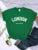 London Westminster Street Letter Tshirt Summer Breathable Crop Top Sport Tee Clothes Sweat Cool Soft T-shirt Female