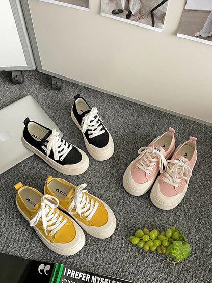 Shoes Platform Female Sneakers Black Flats Soft Clogs New Espadrille Retro Summer Fabric Leisure Canvas Flat Blac