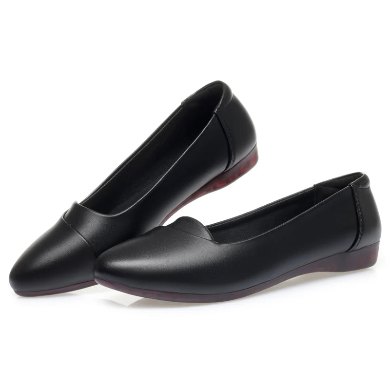 Flat Shoes Large Size Spring New Mommy Shoes Nontie Ballet Shoes