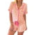 Christmas Pajamas Bow Candy Cane Print Pj Set Short Sleeve Button Down Xmas Knotted Shorts Pjs 2 Piece Set Sleepwear