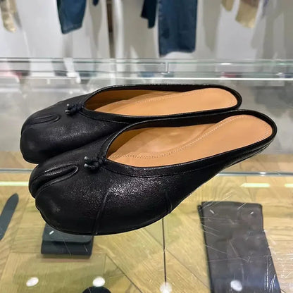 Brand Spring Summer New Ballet Flats Shoes for Split Toe Lazy Loafers Shoes Flats Mules Dress Shoes