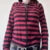 Y2k Grunge Cyber Scene Striped Zip Up Hoodies E-girl Gothic Emo Mall Goth Sweatshirts 2000s Retro Harajuku Jackets Coat Outfits