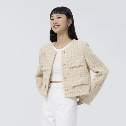 Coat Spring New Short Fur Edge Warm Coat