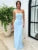 Strapless Backless Lace-up Maxi Dress for Summer New Off-shoulder Sleeveless Bodycon Club Party Long Dress