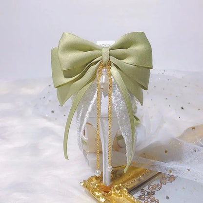 Lolita High Heels for Pearl Lace Green Designer Shoes High End Knot Bridal Shoes Trending