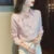 Embroidery Spring Autumn Blouses Shirts Lady Long Sleeve Turn-down Collar Color Blusas Tops Df4775