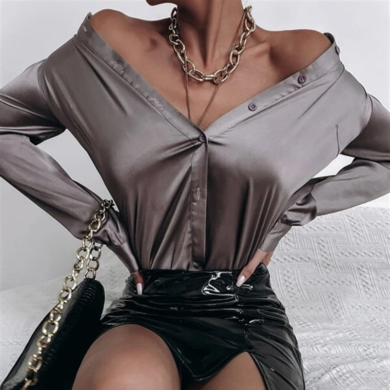 Office Satin Blouse
