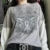 Y2k Grunge Emo T-shirt 2000s Cross Cyber Goth Patchwork Long Sleeve Tees E-girl Gothic Harajuku Loose Tops