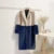 Mixed Color Patchwork Faux Mink Fur Winter Coat Jacket Fluffy Lapel Collar Brand Long Overcoats