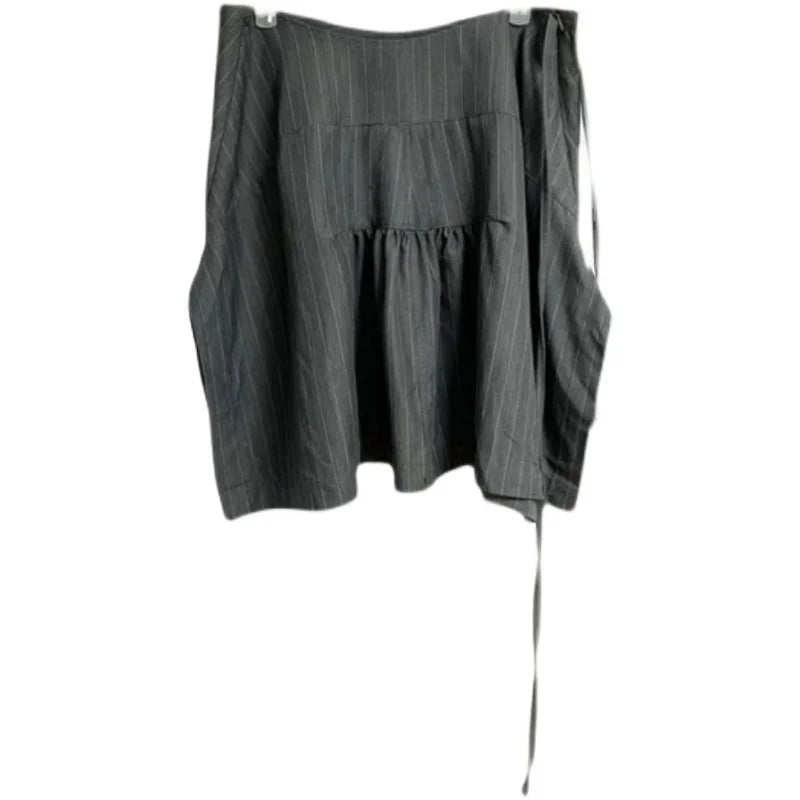 Summer Korean Retro High Street Low Waist Irregular Aline Skirt Skirt