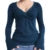 Y2k Grunge Burgundy T-shirt 00s V Neck Long Sleeve Tees Retro Milkmaid Tops Autumn Techwear Clothes