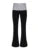 Contrast Binding Waist Slim Basic Flared Pants for American Retro Skinny Sports Jogging Sweatpants