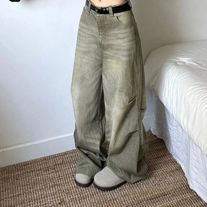 Y2k Oversized Jeans Woman Streewear Baggy Harajuku Denim Pants Spring Korean Causal Trousers Aesthetic