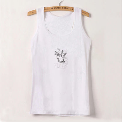 Sweet and Spicy New Printed Short-sleeved Short T-shirt Summer Spice Slimming Everything With Shoulder Clothes