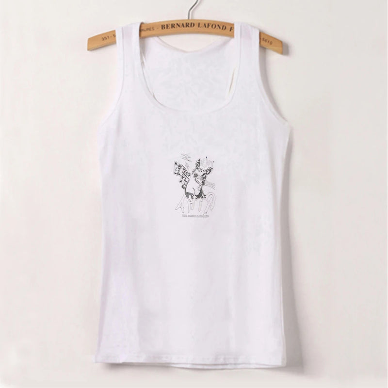 Sweet and Spicy New Printed Short-sleeved Short T-shirt Summer Spice Slimming Everything With Shoulder Clothes