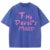 Pink Letter Design Washed T Shirt Cotton T-shirts Soft Mineral Tees Girl Loose Female Tee Tops Y2k