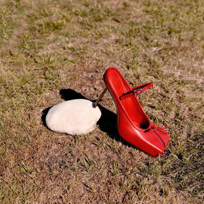 Ballerinas Shoes High Heels Mules Square Toe Slingback 39 Wedding White Summer Brand Shoes Sandals