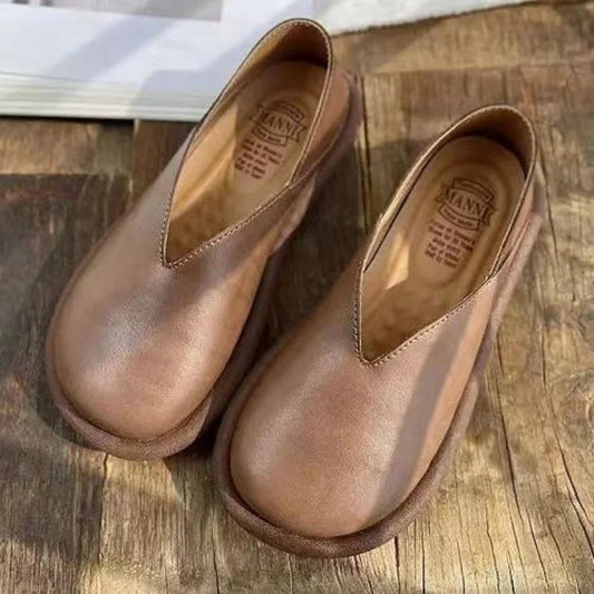 Shoes for Round Toe Normal Leather Summer Footwear Flats Flat 39 Stylish Quick Delivery Young E