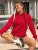 Color Hoodie for Female Pocket Creative Sweatshirts All-match Street Clothes Fleece Pullovers
