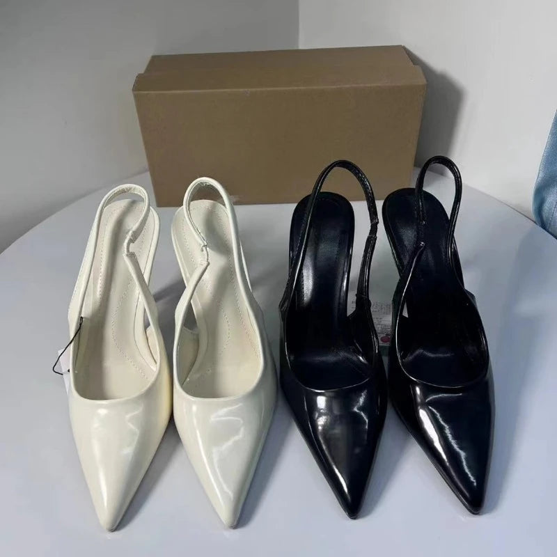 Designer Autumn High Heel Shoes for Black Square Head Belt Buckle Decoration Professional Pumps