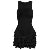 Frill Tank Dress for See-through Sleeveless Slim Vest Mini Dress Ribbed Ruffled Bodycon Dresses Summer
