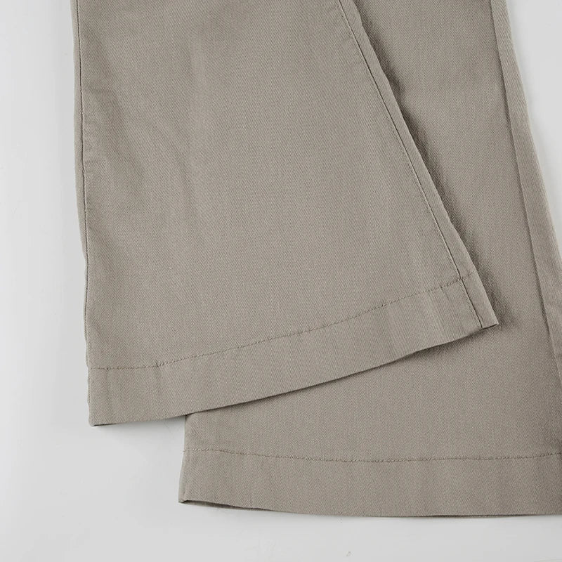 Slim Fit Simple Flared Pants High Causal England Style All-match Basic Jeans Classical Clothing