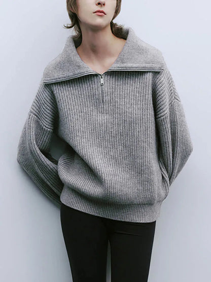 Zip Up Comfy Sweater