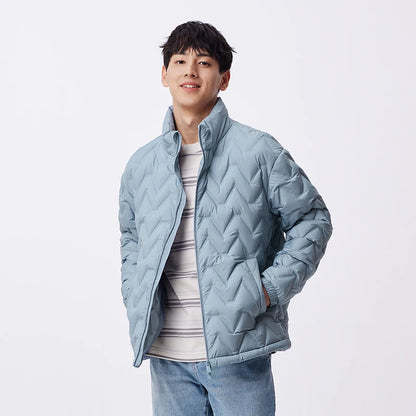 Down Jacket Waterproof Warm Collar Coat Daily New Winter Versatile Simple Color Down Jacket
