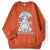 Harajuku Anime Girl Design Sweatshirts Couples Kawaii Hoodie Comfortable Creative Top All-match Comfortable