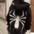 Y2k European Halloween Personalized ’s Hoodies and Hoodies Couples Large Spider Woman